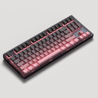 腹灵MK870 黑莓侧刻 机械键盘 有线无线蓝牙客制化 电脑游戏静音