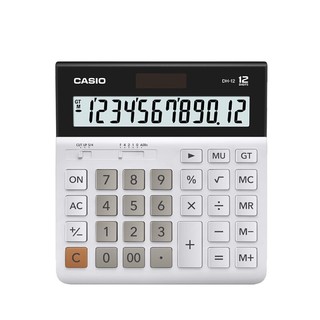 CASIO 卡西欧 DH-12-WE 中型计算器 白色