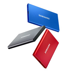 SAMSUNG 三星 T7固态移动硬盘手机电脑SSD便携式1T迷你外接加密2T
