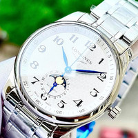 LONGINES 浪琴 瑞士 名匠数字月相42自动机械钢带男表L2.909.4.78.6