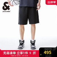 杰克·琼斯（JACK&JONES）夏季NBA联名凯尔特人队潮松紧宽松运动个性短裤男22429F007 E40 黑色 E40 黑色 175/80A/MR