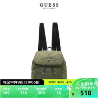 GUESS24年新款春女士百搭通勤纯色时尚经典多色双肩包-YG899231 BLA-黑色 ONE