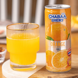 CHABAA 芭提娅 泰国原装 罐装 橙子汁230ml*6听