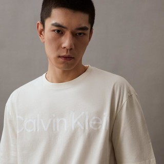 卡尔文·克莱恩 Calvin Klein CK Jeans夏季男士休闲纯棉舒适透气字母印花宽松短袖T恤40HM890