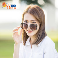 UV100 太阳眼镜女士偏光防紫外线骑行开车网红年新款时尚墨镜20307