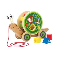 88VIP：Hape 拖拉车宝宝智力木质多功能积木宝宝学步牵绳手拉儿童益智玩具