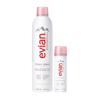 88VIP：evian 依云 天然矿泉水喷雾 300ml+50ml