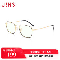 JINS 睛姿 男女防蓝光辐射电脑护目镜25%轻量方框眼镜FPC19S105