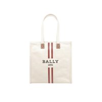BALLY 巴利 香港直邮Bally女士牛皮米白色简约时尚日常出行斜跨单肩包手提包