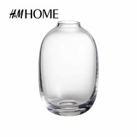 H&M HOME家居用品玻璃花瓶插鲜花干花容器客厅复古怀旧摆件0460753 透明玻璃002 NOSIZE