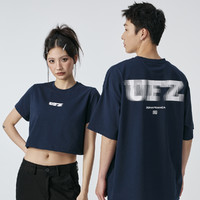 UFZ 「重磅纯棉」美式复古潮牌短袖夏季短款辣妹T恤男士女生情侣装