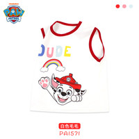 汪汪队立大功（PAW PATROL）儿童背心男童棉童装宝宝卡通休闲无袖打底衫薄PA1571白110 110适合身高100-110cm