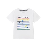 NAUTICA 诺帝卡 夏季男童圆领T恤儿童透气短袖上衣