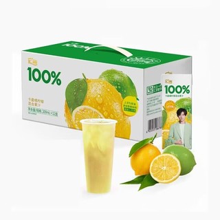 88VIP：汇源 100%阳光柠檬果汁 200ml*12盒