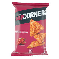 POPCORNERS 哔啵脆 [直营]Popcorners非油炸玉米脆片60g甜辣椒味进口膨化零食爆米花