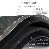 怡沁园 硅藻泥厨房地垫防滑防油吸水垫门口耐脏脚垫防水家用免洗可擦地毯