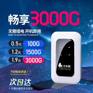 万年船 5G随身wifi无线wifi移动wilf无线网络免插卡全国通用无限速流量便携式上网卡路由器宽带车载热点3