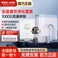 百亿补贴：ANGEL 安吉尔 净水器哪吒厨下式家用RO反渗透净水器1000G流速高端配套装