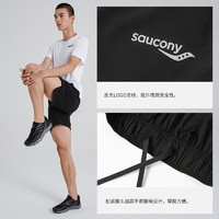 Saucony索康尼官方正品跑步短裤舒适透气休闲梭织运动训练男短裤