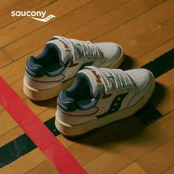 saucony 索康尼 周翊然同款Saucony索康尼校园系列2024春季情侣面包鞋子厚底板鞋