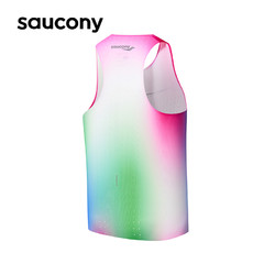 Saucony索康尼新款男子马拉松专业跑步背心炫彩轻量无感干爽吸湿