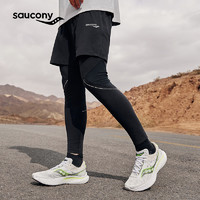 saucony 索康尼 官方正品男子高弹力跑步运动专业紧身裤透气舒适