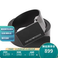 阿玛尼 EMPORIO ARMANI（ARMANI）男士皮带商务休闲腰带11145 黑色 均码