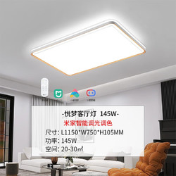 NVC Lighting 雷士照明 LED吸顶灯现代简约1.1米智能大客厅灯（免费安装）