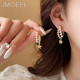  MOEFI 茉妃 s925银针锆石珍珠星星耳环创意设计时尚耳钉个性感耳饰女 锆石珍珠星星耳环　