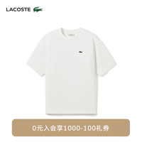 LACOSTE法国鳄鱼女装24年宽松休闲短袖T恤TF7301 70V/米白色 32 150
