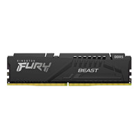 Kingston 金士顿 FURY Beast超级野兽系列 DDR5 6000MHz 台式机内存 马甲条 黑色 64GB 32GBx2 CL30