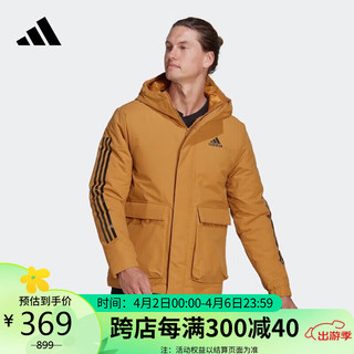 adidas 阿迪达斯 男子 户外系列 HOODED JACKET 运动 棉服 HG8723 L码