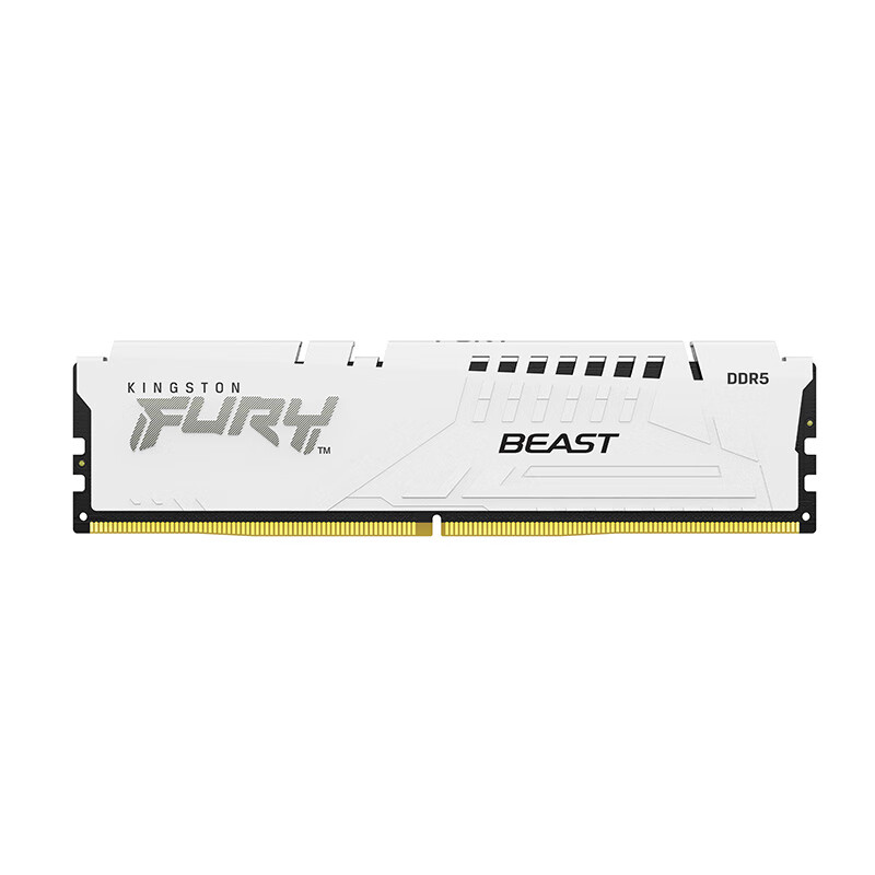 Kingston 金士顿 FURY Beast超级野兽系列 DDR5 6000MHz 台式机内存 马甲条 白色 CL30