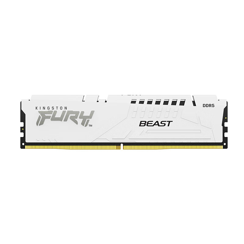Kingston 金士顿 FURY Beast超级野兽系列 DDR5 6400MHz 台式机内存 马甲条 白色 CL32