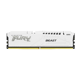 Kingston 金士顿 FURY Beast超级野兽系列 DDR5 6400MHz 台式机内存 马甲条 白色 CL32