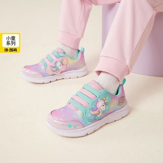 百亿补贴：SKECHERS 斯凯奇 运动鞋四季女婴童小童轻便防滑魔术贴时尚运动鞋303012N