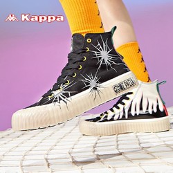 Kappa 卡帕 海贼王联名情侣男女串标高帮帆布板鞋KPCBGVS52C