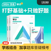 速发可选科目】2024斯尔教育注册会计师cpa会计审计财管教材打好基础只做好题2件套金鑫松名师经济法战略税法讲义题库历年真题习题店 审计 24打好基础只做好题套装