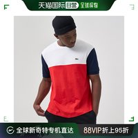 LACOSTE 拉科斯特 韩国直邮Lacoste T恤 [LACOSTE] 棉 彩色模块 水手领 短袖T恤 象