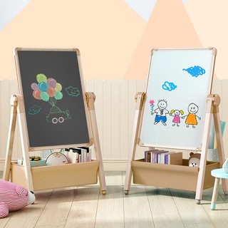 儿童画板家用磁性双面教学小黑板支架式宝宝涂鸦画画可擦写字白板