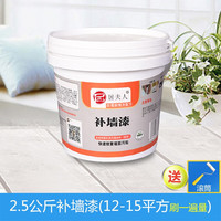 居夫人 墙面漆补墙漆补墙膏白色涂料翻新修复墙壁墙体防潮防霉内墙乳胶漆 补墙漆2.5公斤（约补12-15平方）