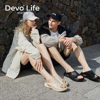 Devo 的沃 Life的沃软木鞋  软木鞋踩屎感23001  情侣款