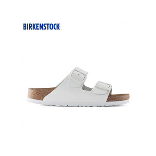 BIRKENSTOCK 勃肯 软木拖鞋男女同款双带拖鞋Arizona系列 白色常规版1024945 42