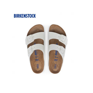 BIRKENSTOCK 勃肯 软木拖鞋男女同款双带拖鞋Arizona系列 白色常规版1024945 42