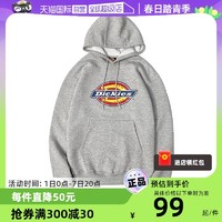 Dickies 帝客 网球穿搭情侣套头宽松连帽加绒印花情侣卫衣秋冬