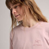 ARC'TERYX 始祖鸟 ARC’TERYX始祖鸟 ENVOY EMBLEM SS T-SHIRT 透气 女子 棉质短袖T恤 Alpine Rose/夕雾粉