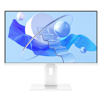 coocaa酷开 创维电脑 23.8英寸高清一体机电脑 办公台式主机(12代N100 16G 512G 双频WiFi 升降旋转)白