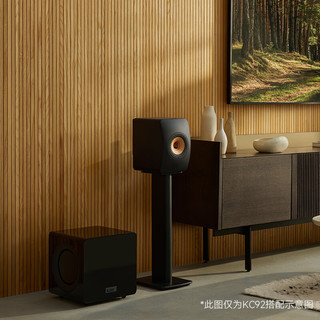 KEF KC92 黑色 低音炮 大功率超低音扬声器 家庭影院有源超重低音炮音响音箱  有源低音炮 一只