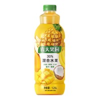 农夫果园 农夫山泉水果汁饮料1.25L*3瓶口味随机发30%混合果蔬汁U 1.25L*3瓶 口味随机