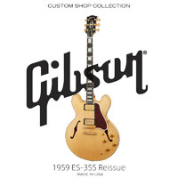 Gibson 吉普森 1959 ES-355 VN 原木色半空心布鲁斯摇滚爵士美产电吉他